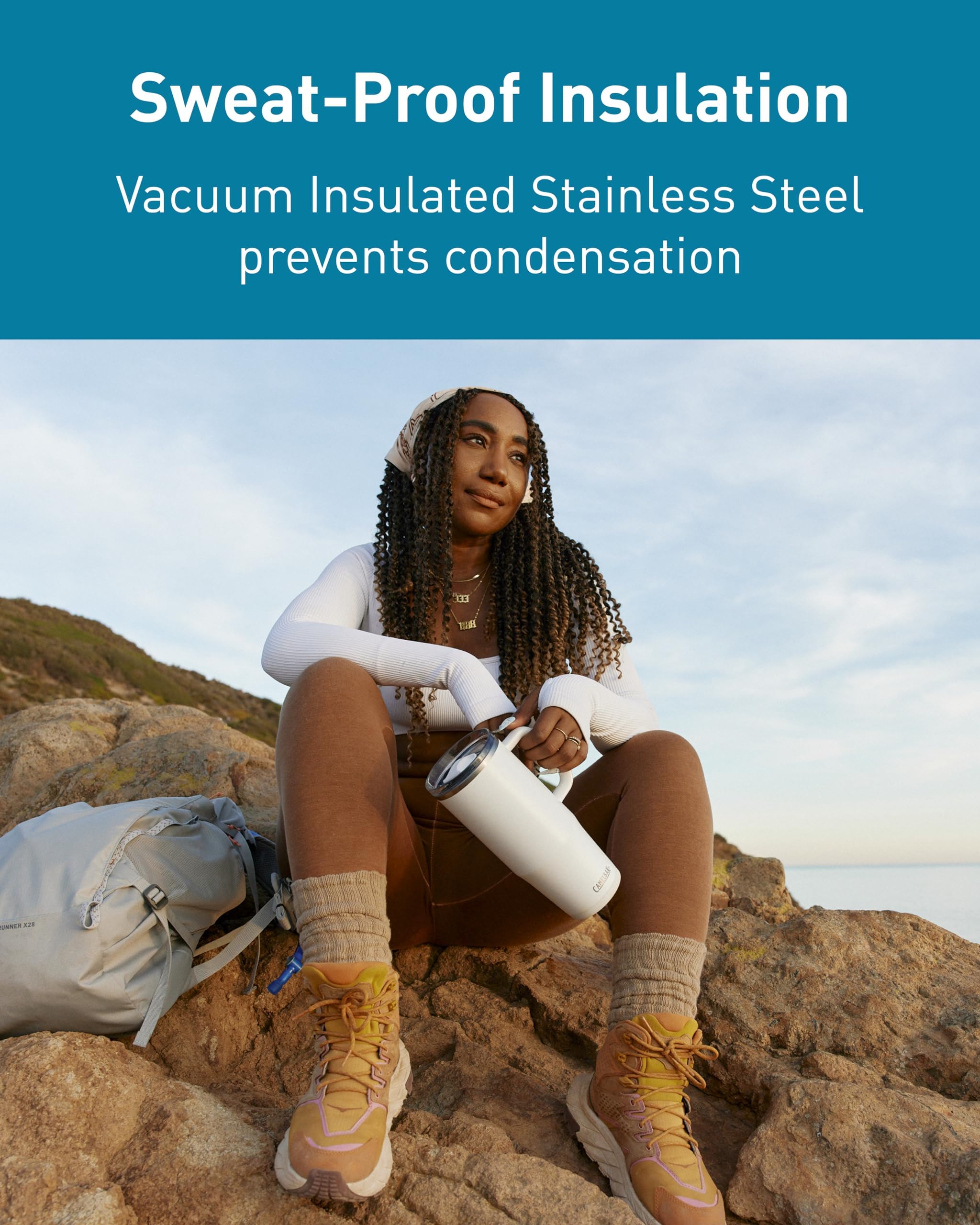 Camelbak Thrive Leak-Proof 32 Oz Mug, Insulated Stainless Steel - For Travel, Coffee, Tea, Hot Beverages - Spill Proof Cup-Holde